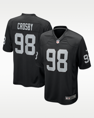 Maxx Crosby Las Vegas Raiders Men's Nike NFL Game Shirt. Nike LU